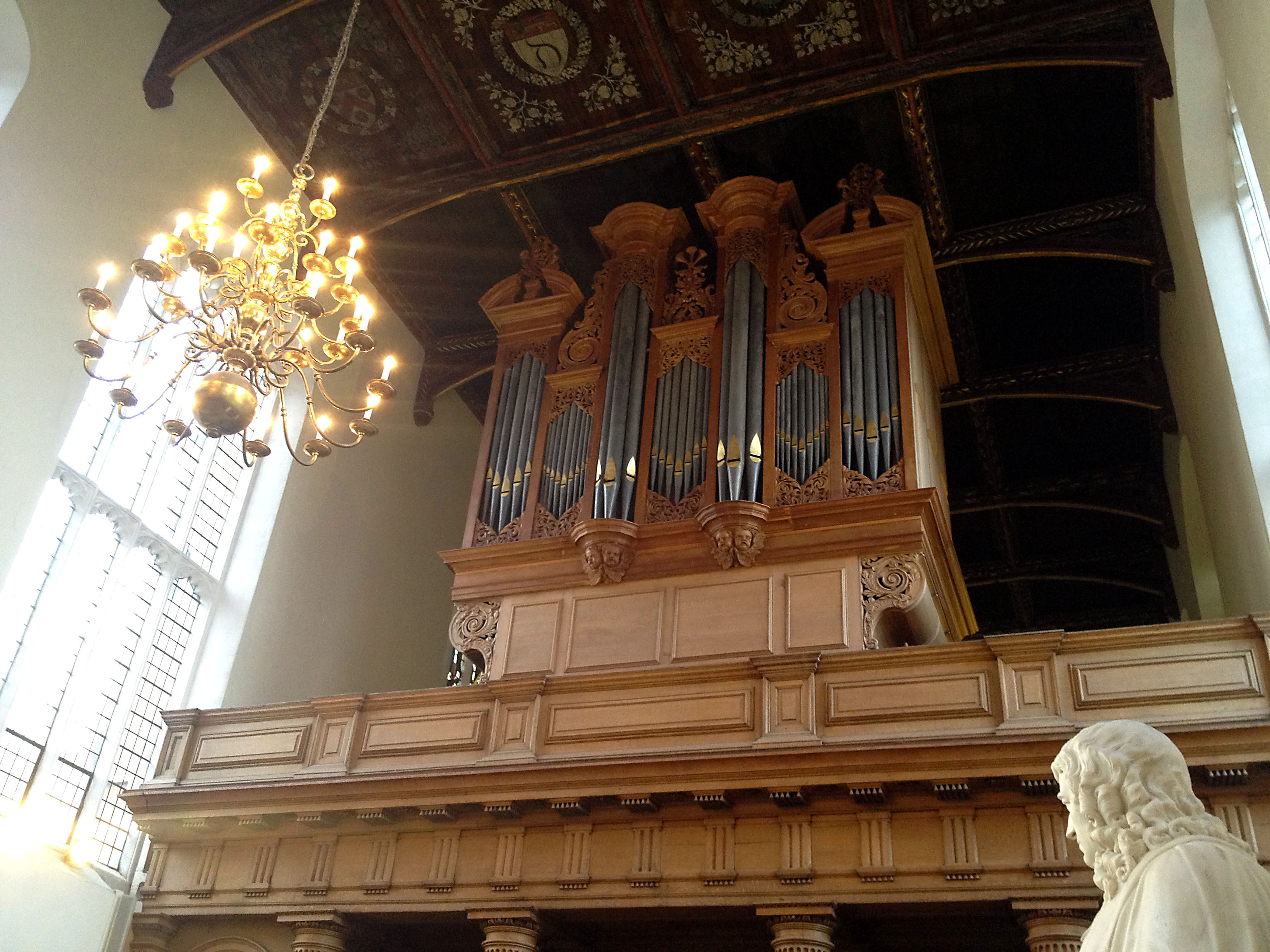 Trinity organ case back