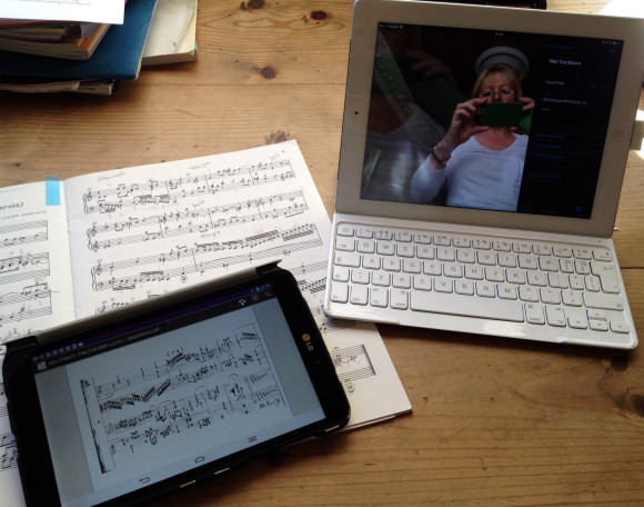 Facetime organ lesson